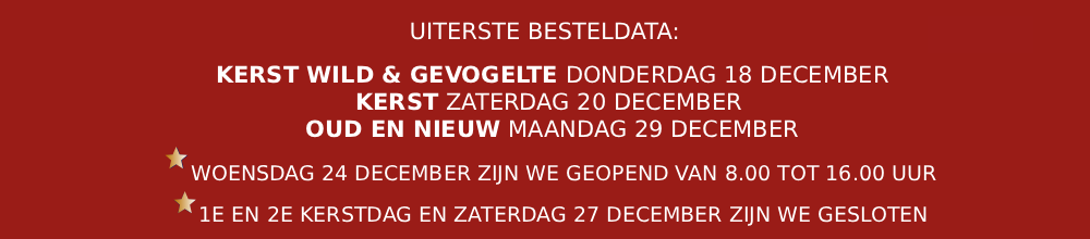 uiterste besteldatum 2025